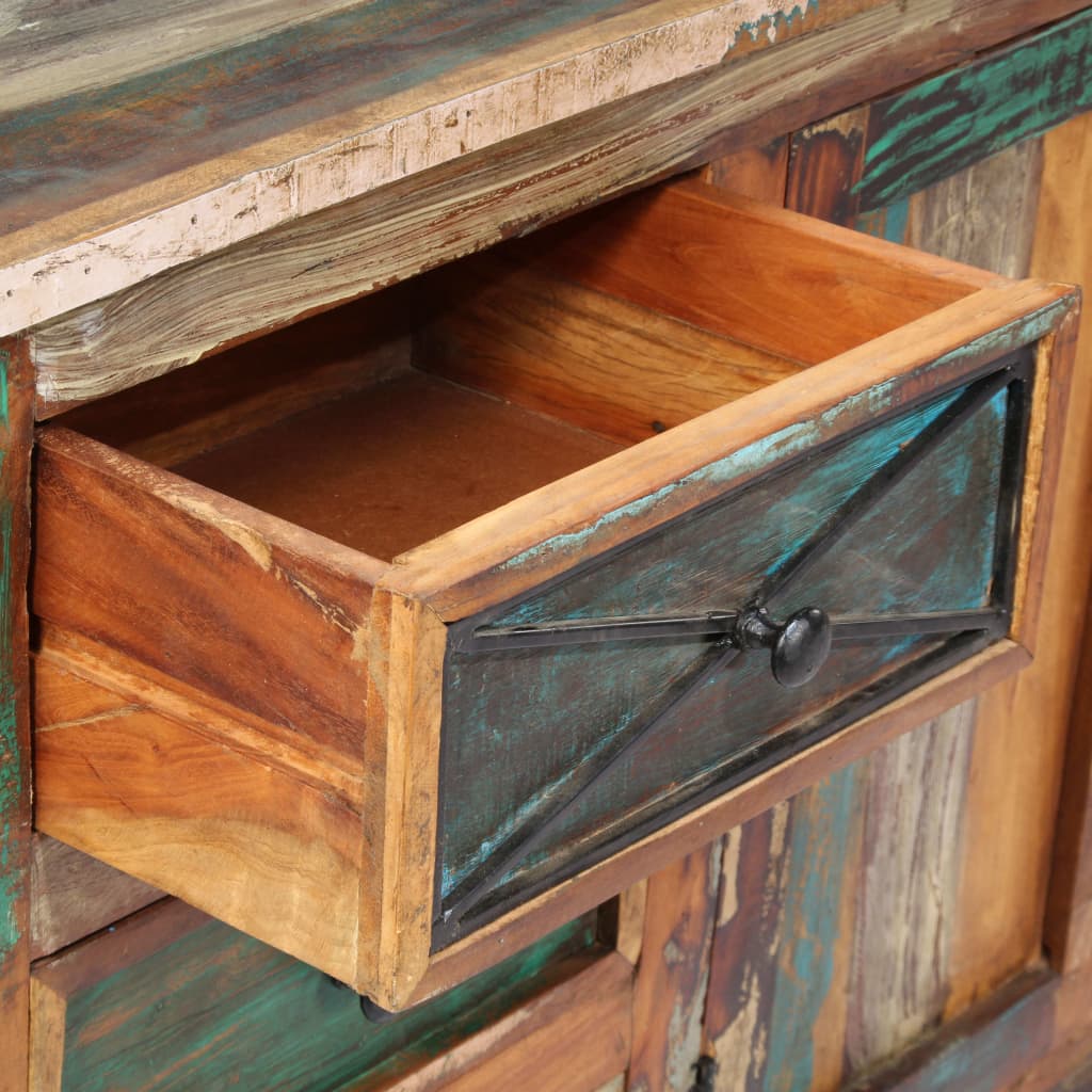 Sideboard 195x40x80 cm Solid Reclaimed Wood