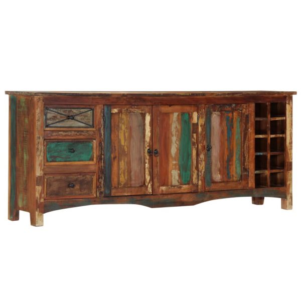 Sideboard 195x40x80 cm Solid Reclaimed Wood