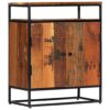 Sideboard Cabinet With Shelf 60x35x76 cm Solid Reclaimed Wood and Steel
