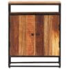 Sideboard Cabinet With Shelf 60x35x76 cm Solid Reclaimed Wood and Steel