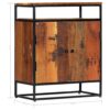 Sideboard Cabinet With Shelf 60x35x76 cm Solid Reclaimed Wood and Steel