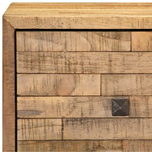 Sideboard Set 3 Pieces Reclaimed Teak Wood