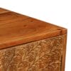 Sideboard Solid Acacia Wood with Carved Doors 158x40x75 cm