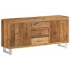 Sideboard Solid Reclaimed Sleeper Wood 160x40x76 cm