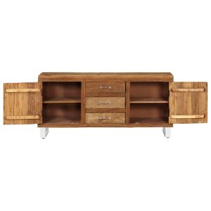 Sideboard Solid Reclaimed Sleeper Wood 160x40x76 cm