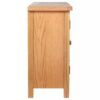 Sideboard with 3 Drawers 110x33.5x70 cm Solid Oak Wood