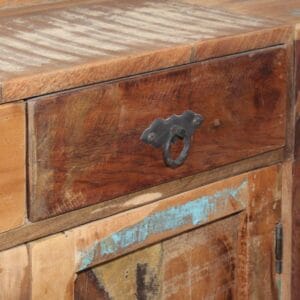 Sideboard with Shelves Solid Reclaimed Wood 120x35x200 cm