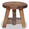 Stool Solid Reclaimed Wood 20x20x23 cm