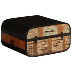 Trunk Storage Chest Solid Reclaimed Wood 60x60x35 cm
