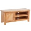 Small 1 Door Solid Oak Wood TV Unit 103cm
