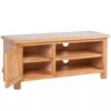 TV Cabinet 103x36x46 cm Solid Oak Wood
