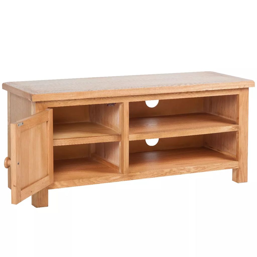 TV Cabinet 103x36x46 cm Solid Oak Wood