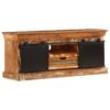 Reclaimed Wood TV Unit with Sliding Metal Doors 110cm