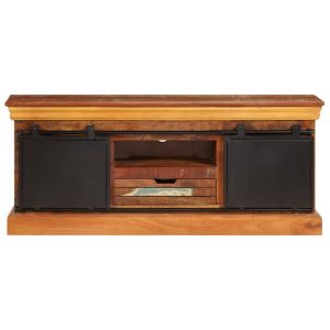 TV Cabinet 110x30x45 cm Solid Reclaimed Wood