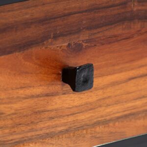 Industrial TV Cabinet 120x30x40 cm Solid Reclaimed Wood and Steel