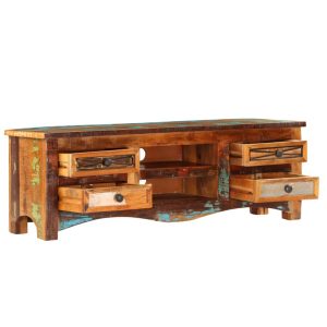TV Cabinet 120x30x40 cm Solid Reclaimed Wood