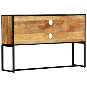 Industrial TV Cabinet 120x30x75 cm Solid Reclaimed Wood
