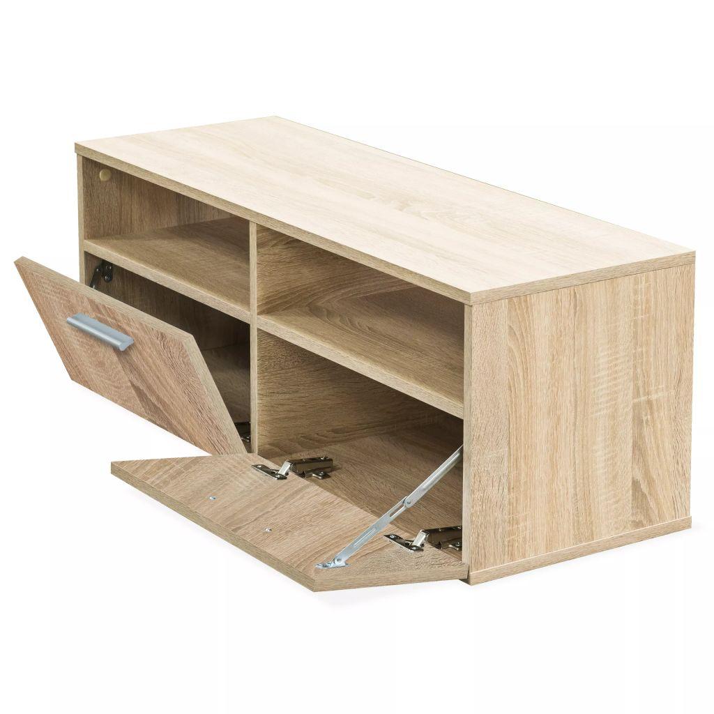 TV Cabinet Chipboard 95x35x36 cm Oak