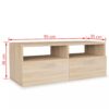 TV Cabinet Chipboard 95x35x36 cm Oak