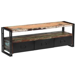 TV Cabinet Solid Reclaimed Wood 120x30x40 cm
