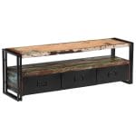 TV Cabinet Solid Reclaimed Wood 120x30x40 cm 7