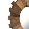 Wall Mirror Solid Reclaimed Sleeper Wood 70 cm