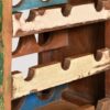 Wine Rack for 9 Bottles Solid Reclaimed Wood