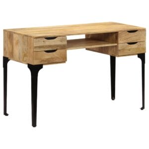 Writing Table Solid Mango Wood 120x50x76 cm