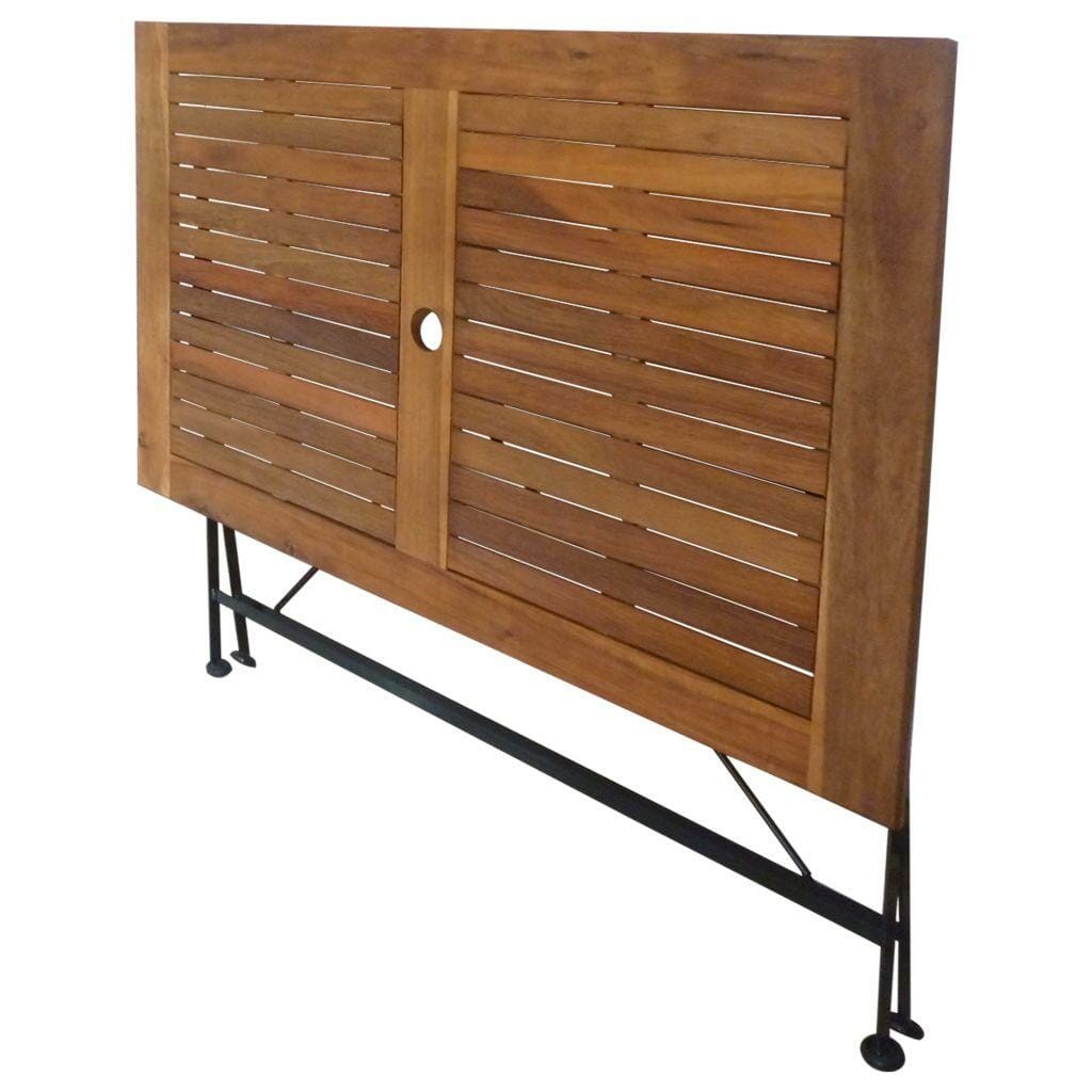 5 Piece Folding Outdoor Dining Set Solid Acacia Wood