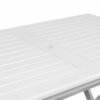 7 Piece Folding Outdoor Dining Set Solid Acacia Wood White