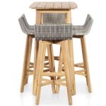 7 Piece Outdoor Dining Set Solid Acacia Wood 2