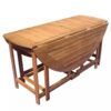 9 Piece Folding Outdoor Dining Set Solid Acacia Wood