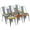 Dining Chairs 6 pcs Solid Reclaimed Wood 47x52x89 cm
