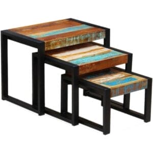 Reclaimed Wood Nest Of Tables