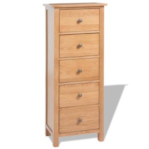 Oak Wood Chest Of Drawers
