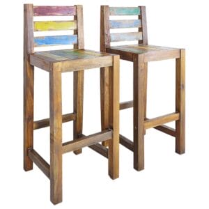 Reclaimed Wood Bar Stools