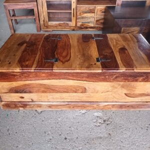 Jali Sheesham Trunk Chest Coffee Table
