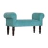 Aqua Velvet Bench 35x101x53cm-artisan