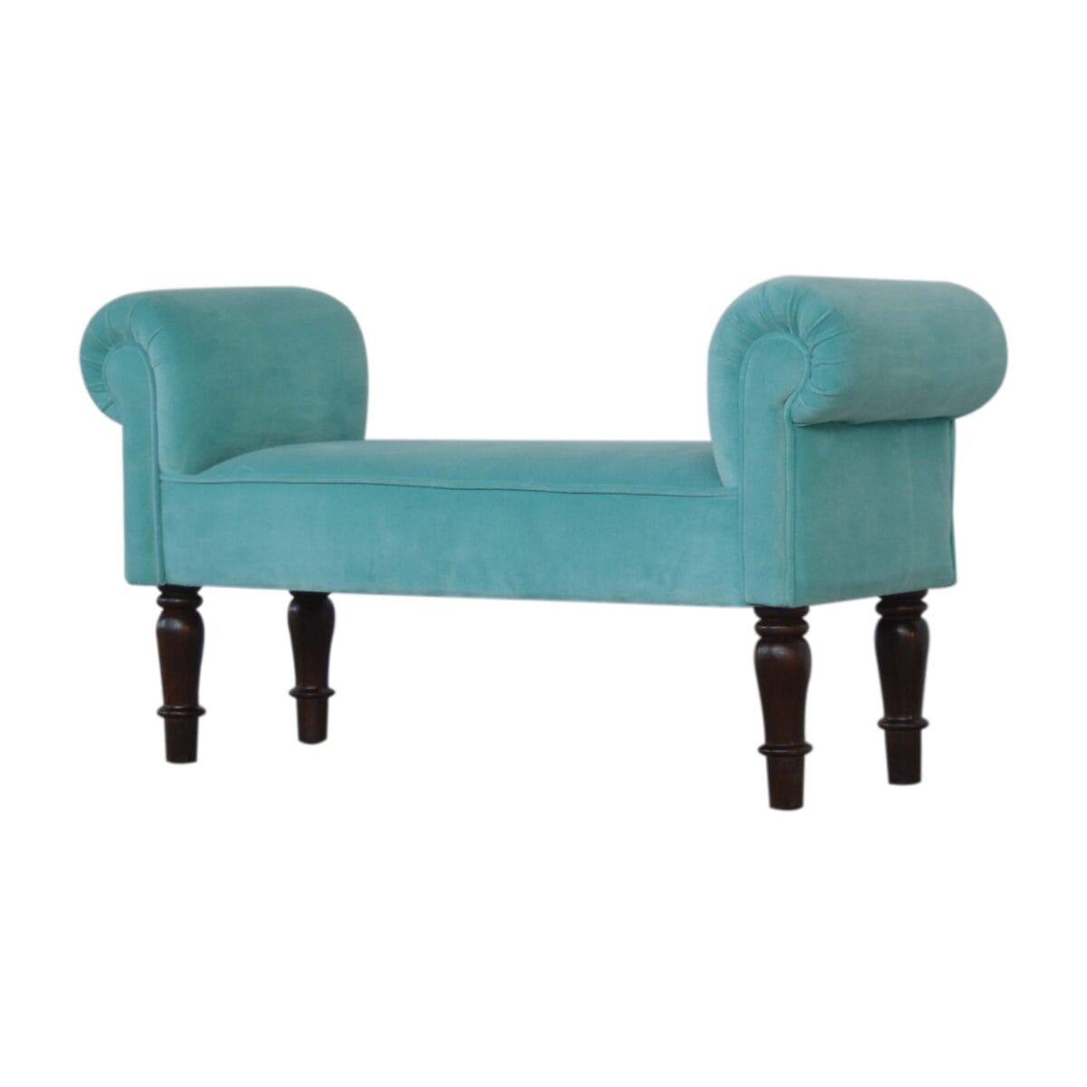 Aqua Velvet Bench 35x101x53cm-IN1418-artisan