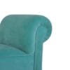Aqua Velvet Bench 35x101x53cm-artisan-furniture-IN1418