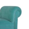 Aqua Velvet Bench 35x101x53cm-artisan-furniture-IN1418