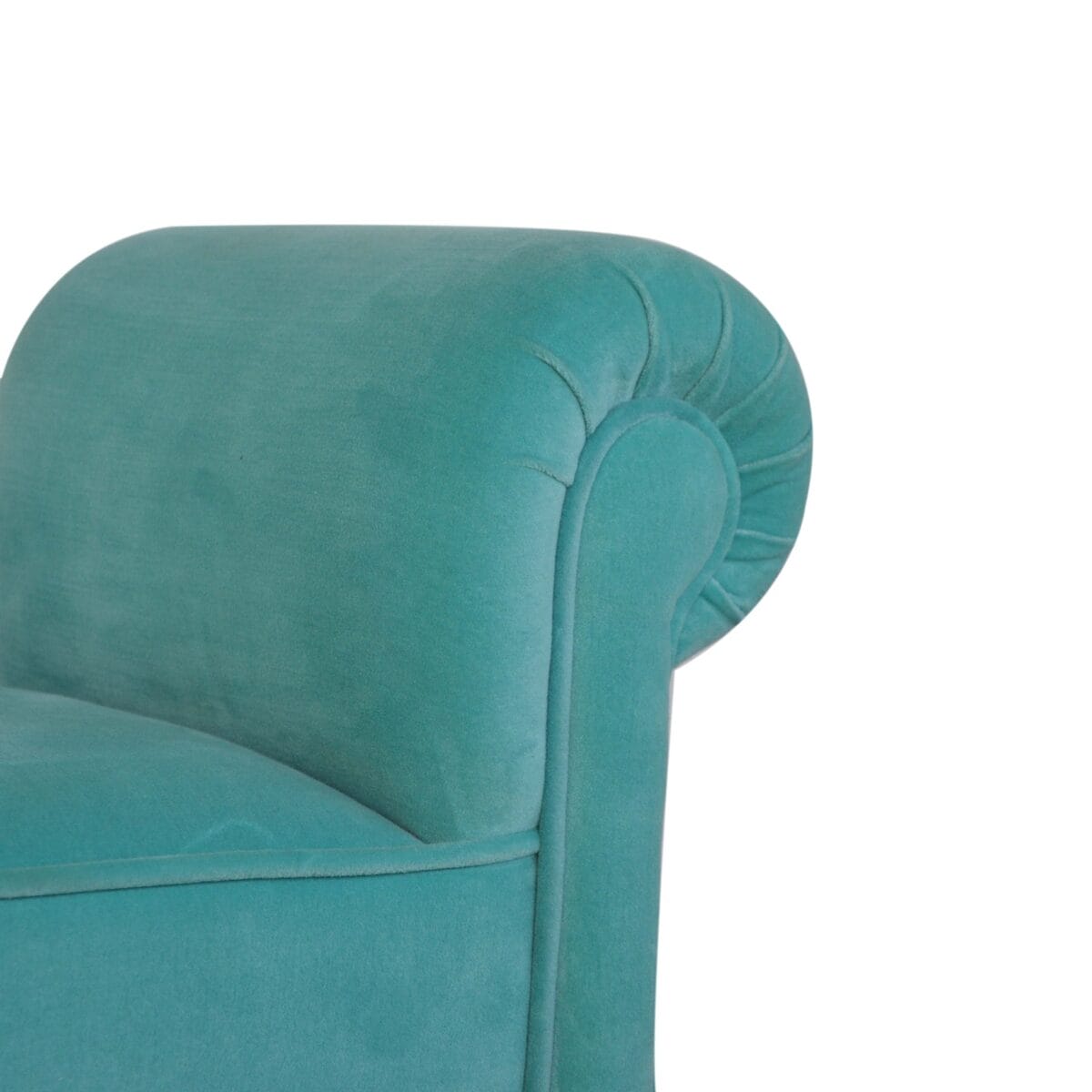 Aqua Velvet Bench 35x101x53cm-artisan-furniture-IN1418