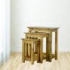 ASB307 - Solid Wood Set of 3 Nesting Tables-