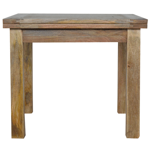 Extendable Butterfly Dining Table with Straight Legs
