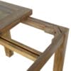 Extendable Butterfly Dining Table with Straight Legs