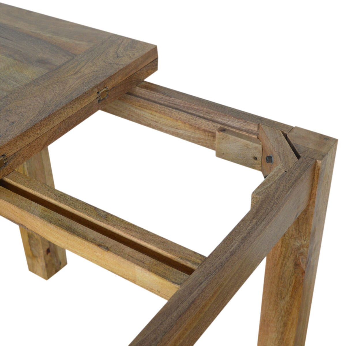 Extendable Butterfly Dining Table with Straight Legs
