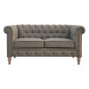 IN075 - Multi Tweed 2 Seater Chesterfield Sofa-IN075-