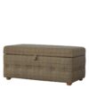 IN076 - Multi Tweed Deep Button Footstool-IN076