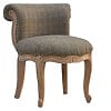 IN083 - Petite Multi Tweed French Chair-