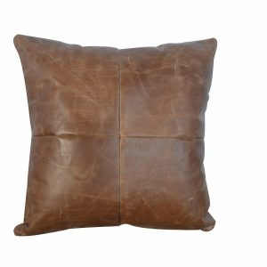 IN085 - Buffalo Hide Leather Scatter Cushion-IN085-
